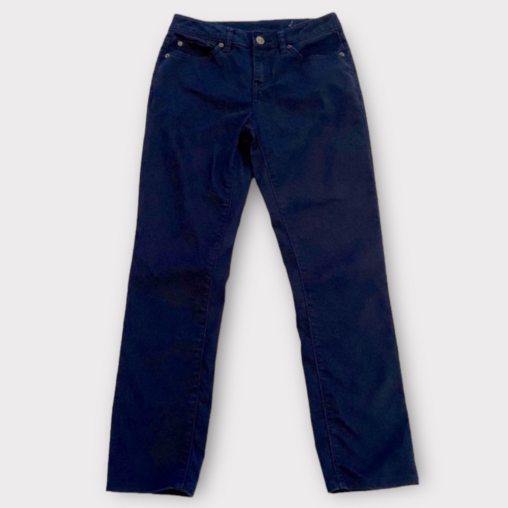 prAna Women’s Jeans Pants Approx 24 Straight Leg Organic Cotton Blend Navy